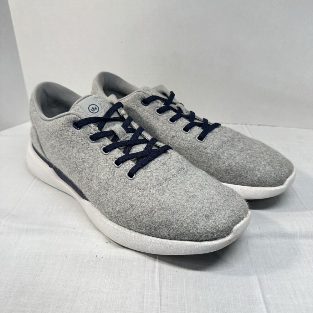 Peter Millar Glide Performance Wool Sneaker Shoes Gray Blue Men's 11.5 MA23EF05